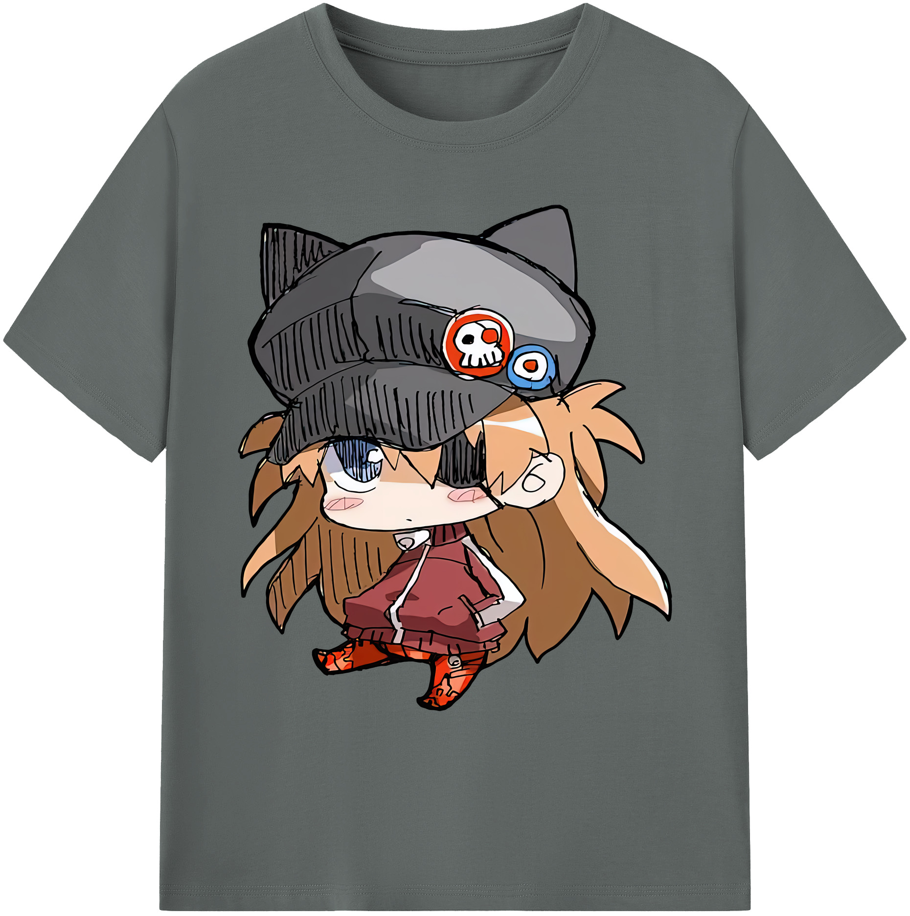 （画像用） EVA 新世紀エヴァンゲリオン 綿100％ メンズ半袖Tシャツ｜肌触りやわらか＆通気性